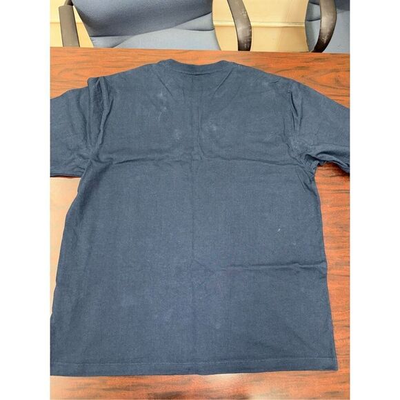 Carhartt Mens Navy Loose Fit Short Sleeve Tee Shirt Size Large - Picture 3 of 6